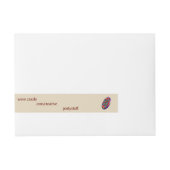 étiquette de adresse à bande complète, étiquette p (Devant)