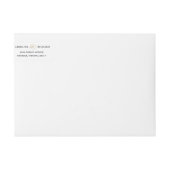 Étiquette de adresse à chaîne ivoire déco (Devant)