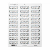 Étiquette de adresse à cheval à rochers 2 (Feuille entière)