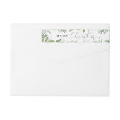 Étiquette de adresse à feuillage persistant de (Dos)