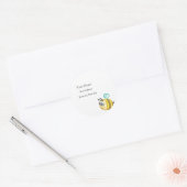 Étiquette de adresse - Abeille impatiente (Enveloppe)