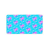 Étiquette de adresse Abstrait (Devant)