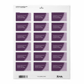 Étiquette de adresse Abstrait Scribbles (Feuille entière)