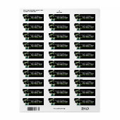 Étiquette de adresse Alien Frankenstein Black Oliv (Feuille entière)