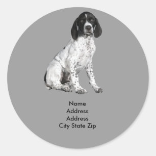 Étiquette de adresse allemand de chiot