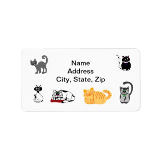 Étiquette de adresse Amoureux des chats