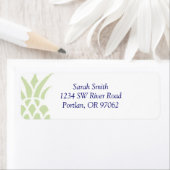 Étiquette de adresse ananas (En situation)