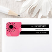 Étiquette de adresse Anemone+ Grilles rose (En situation)