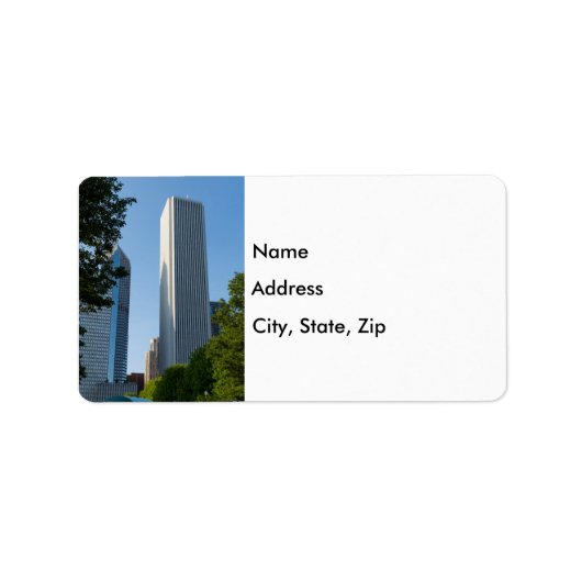 Étiquette de adresse Aon Center Chicago (Devant)