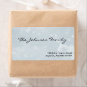 Étiquette de adresse aquarelle (En situation)