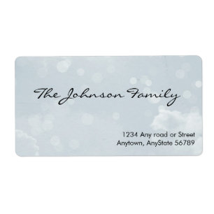 Étiquette de adresse aquarelle