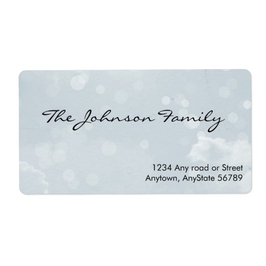 Étiquette de adresse aquarelle (Devant)