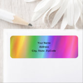 Étiquette de adresse arc-en-ciel (En situation)