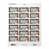 Étiquette de adresse arrière - plan de rue Graffit (Feuille entière)