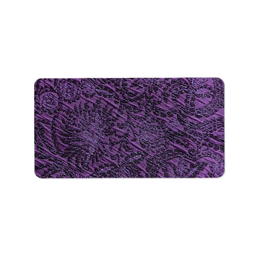 Étiquette de adresse Arrière - plan violet (Devant)