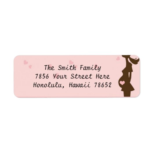 Étiquette de adresse attendu (Devant)