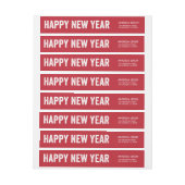 Étiquette de adresse audacieux de retour de (Feuille)