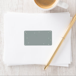 Étiquette de adresse auto-impression vert Seafoam