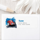 Étiquette de adresse automobile (En situation)