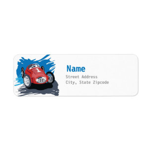 Étiquette de adresse automobile