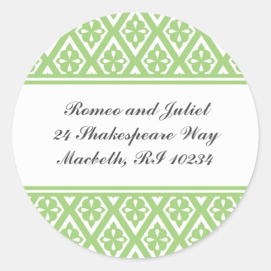 Étiquette de adresse avec Motif médiéval (Devant)