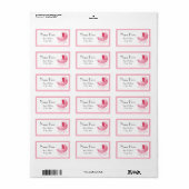 Étiquette de adresse baby shower (Feuille entière)