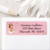 Étiquette de adresse baby shower (En situation)