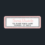 Étiquette de adresse Bat mitzvah Parties scintilla<br><div class="desc">Ce étiquette de adresse personnalisé à motifs dispose d'une parties scintillant branchée et de votre nom et adresse. Ajoutez vos informations sur le formulaire modèle.</div>