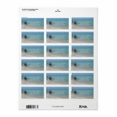 Étiquette de adresse Beach Days (Feuille entière)