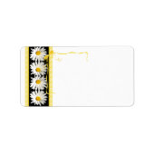 Étiquette de adresse blanc Mariage Shasta Daisy (Devant)