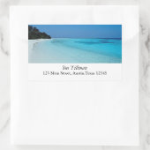 Étiquette de adresse Blue Beach (Sac)