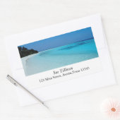 Étiquette de adresse Blue Beach (Enveloppe)
