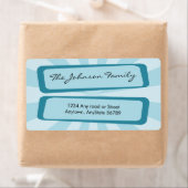 Étiquette de adresse Blue Ray (En situation)