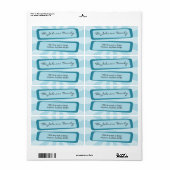 Étiquette de adresse Blue Ray (Feuille entière)