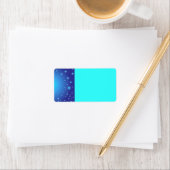 Étiquette de adresse Blue Stars (En situation)