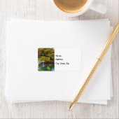 Étiquette de adresse Botanique Bliss (En situation)