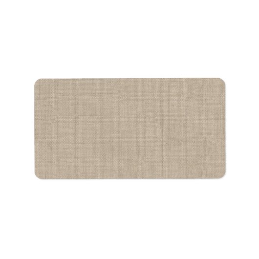 Étiquette de adresse Burlap (Devant)