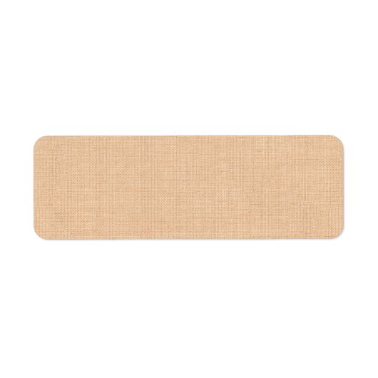 Étiquette de adresse Burlap léger (Devant)