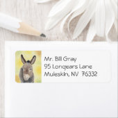 Étiquette de adresse Burro (En situation)