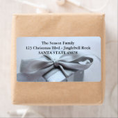 Étiquette de adresse cadeau de Noël (En situation)