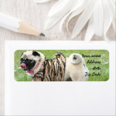 Étiquette de adresse carlin (En situation)