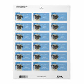 Étiquette de adresse carlin (Feuille entière)