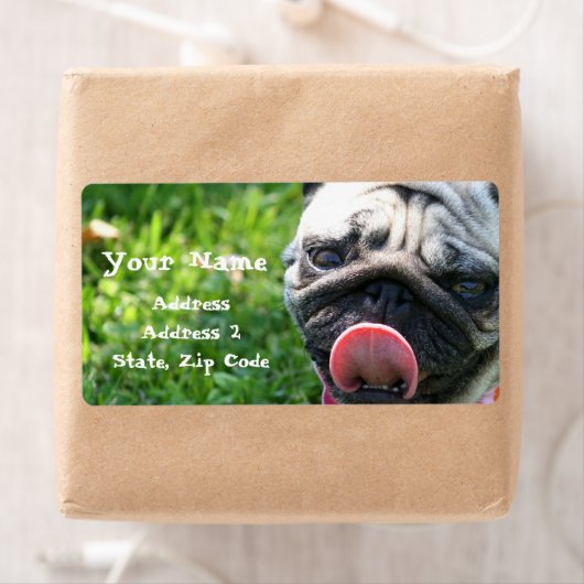 Étiquette de adresse carlin (En situation)