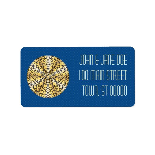 Étiquette de adresse céleste de Sun (Devant)