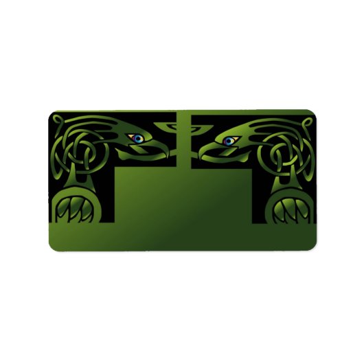 Étiquette de adresse Celtic Dragon (Devant)