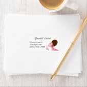 étiquette de adresse "Champagne Diva" (En situation)