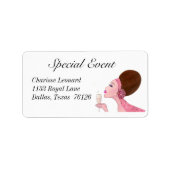 étiquette de adresse "Champagne Diva" (Devant)