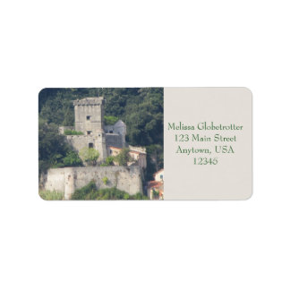 Étiquette de adresse—Château de Lerici