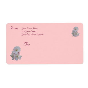 Étiquette de adresse Cherry Blossoms