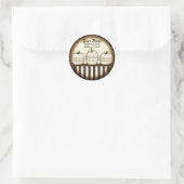 Étiquette de adresse Citrouille classique élégant (Sac)